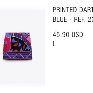 Zara Printed Skirt